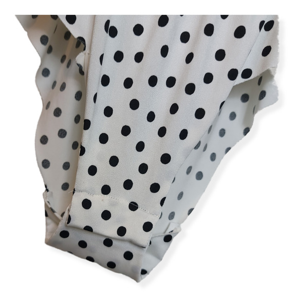 Off The Shoulder Polka Dot Zara Bodysuit Size S | Polkadot Zara Top | Bodysuit - Picture 2 of 4